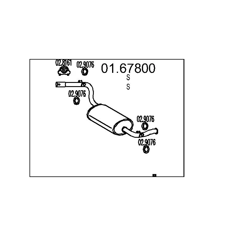 Silencieux arrière MTS 01.67800