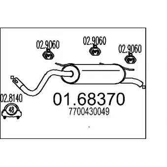 Silencieux arrière MTS