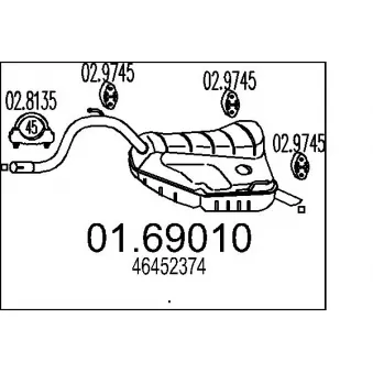 Silencieux arrière MTS