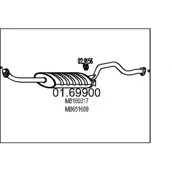 Silencieux arrière MTS