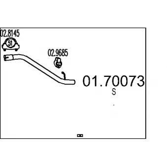 Tuyau d'échappement MTS