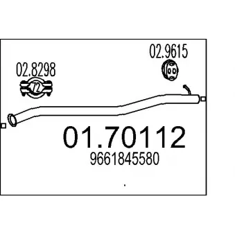 Tuyau d'échappement MTS
