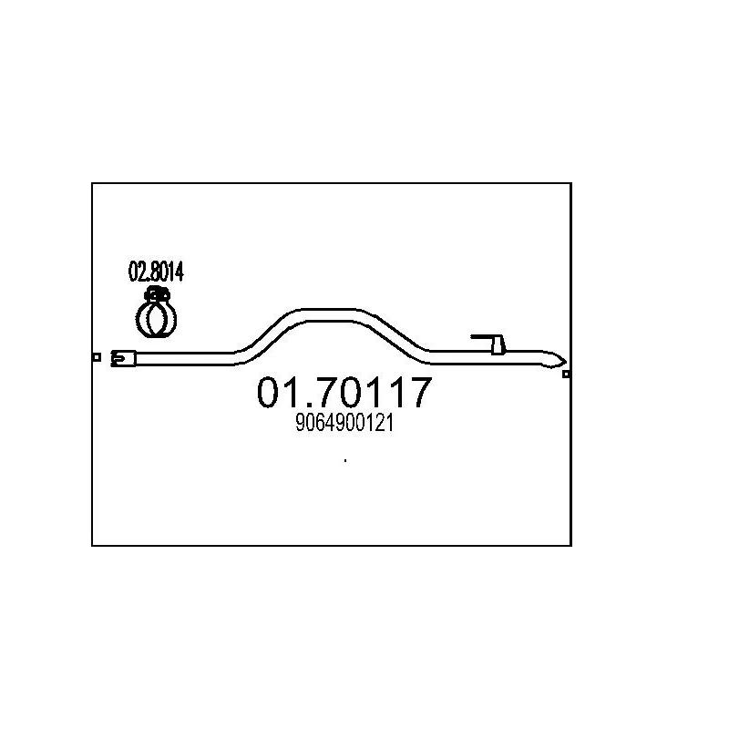 Tuyau d'échappement MTS 01.70117