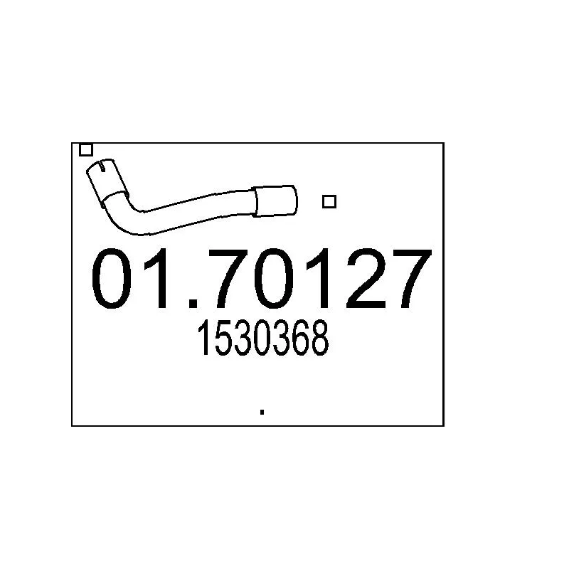 Tuyau d'échappement MTS 01.70127