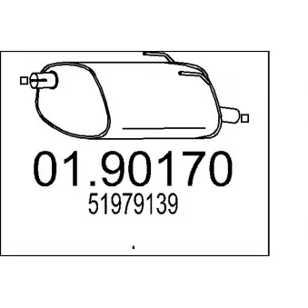 Silencieux arrière MTS