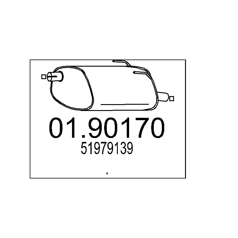 Silencieux arrière MTS 01.90170