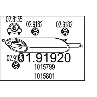Silencieux arrière MTS