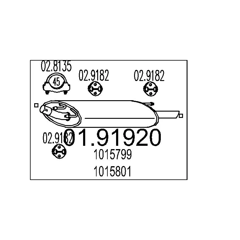 Silencieux arrière MTS 01.91920
