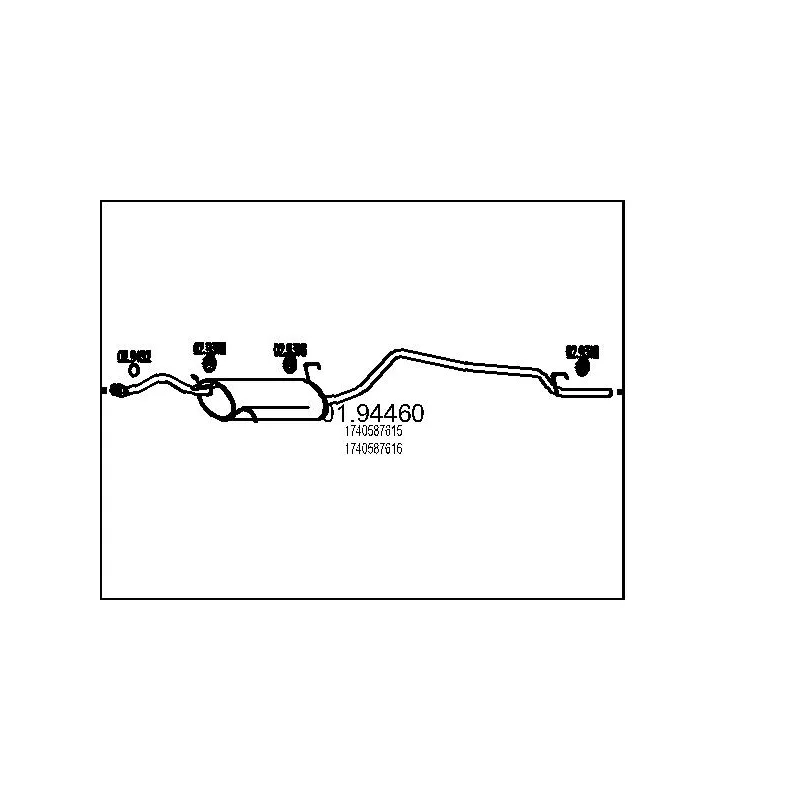 Silencieux arrière MTS 01.94460