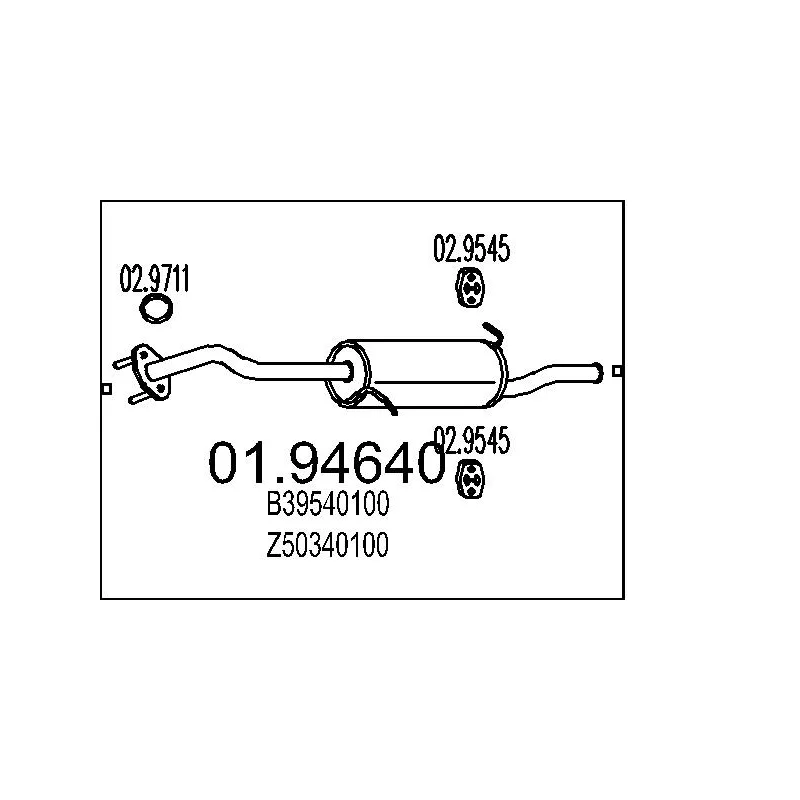 Silencieux arrière MTS 01.94640