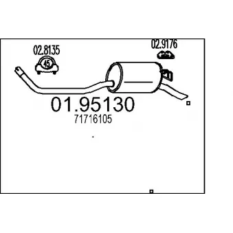 Silencieux arrière MTS