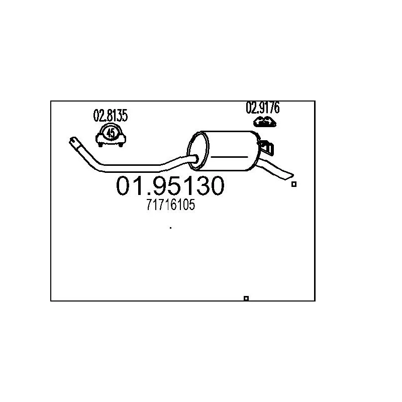 Silencieux arrière MTS 01.95130