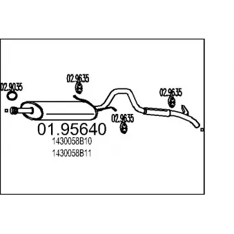 Silencieux arrière MTS