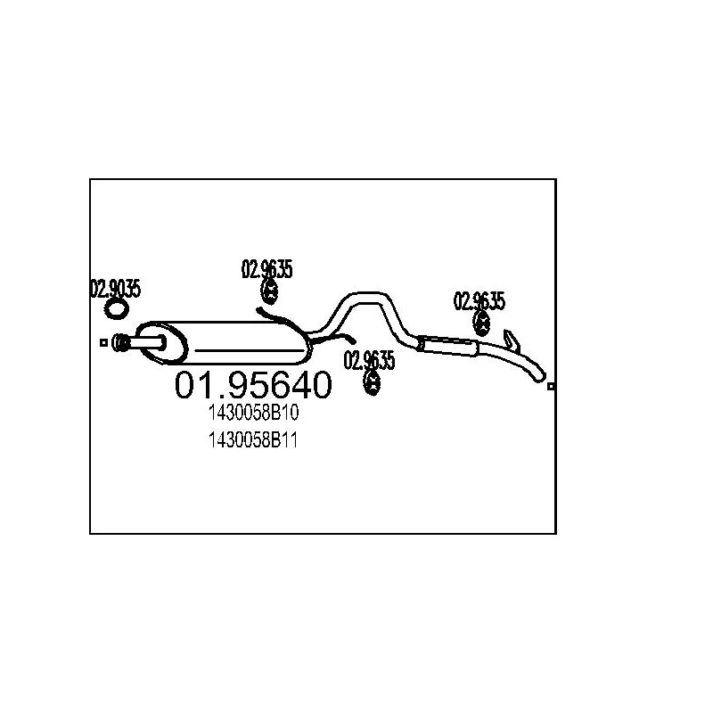 Silencieux arrière MTS 01.95640