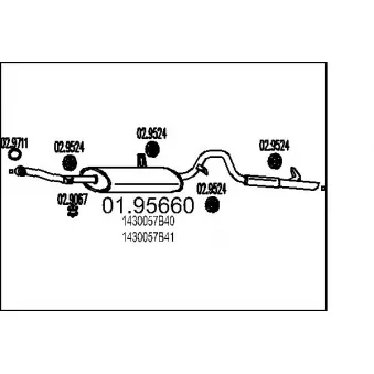 Silencieux arrière MTS