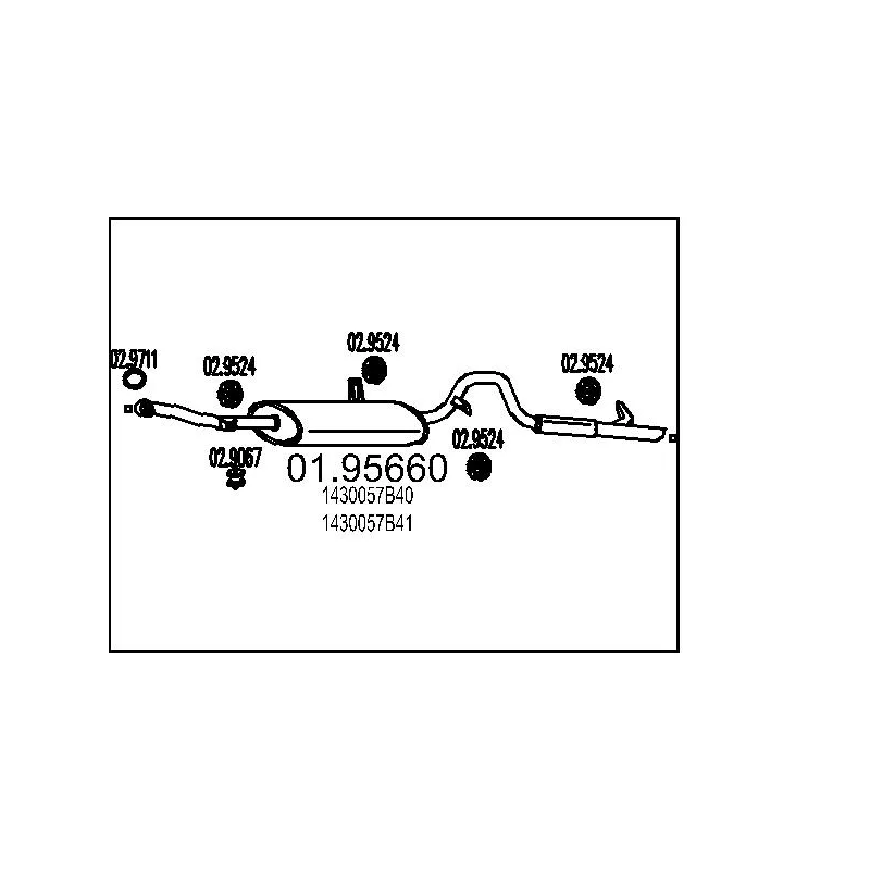 Silencieux arrière MTS 01.95660
