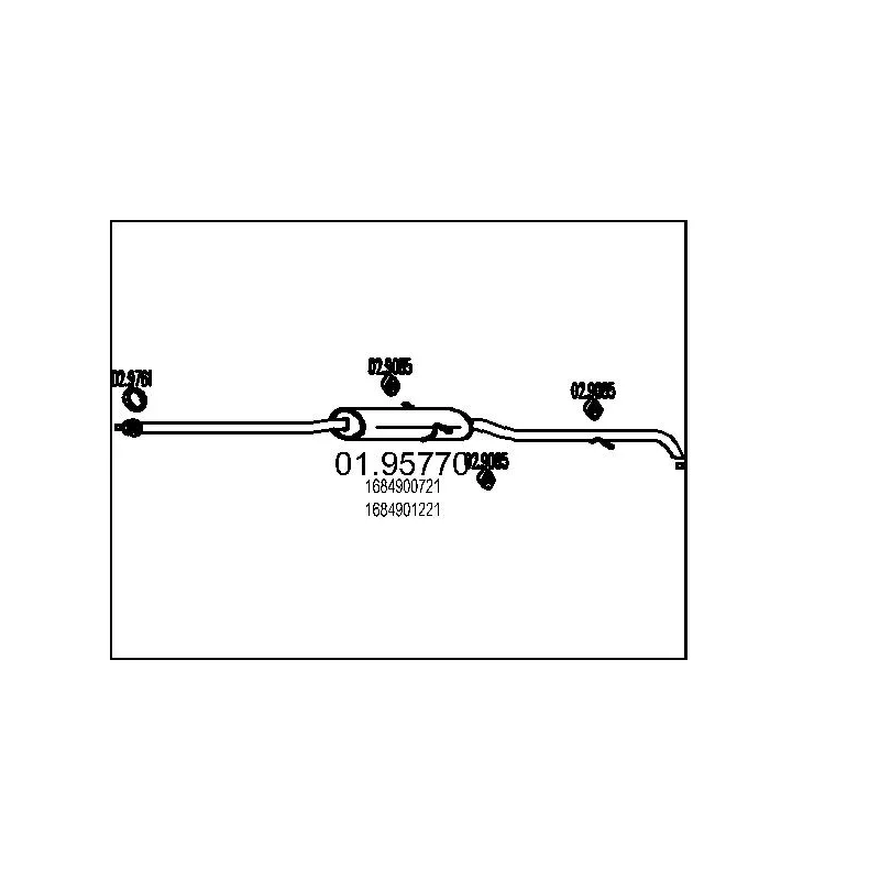 Silencieux arrière MTS 01.95770
