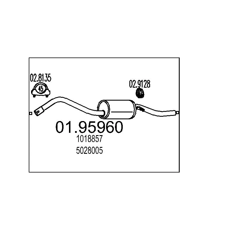 Silencieux arrière MTS 01.95960