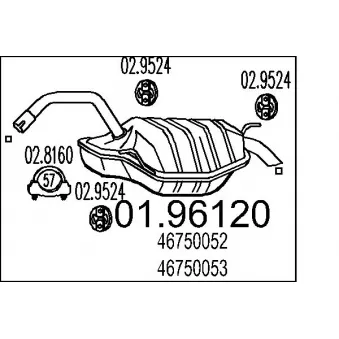 Silencieux arrière MTS