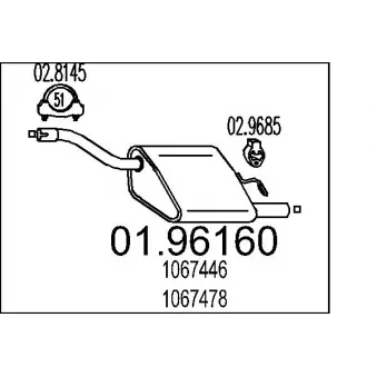 Silencieux arrière MTS