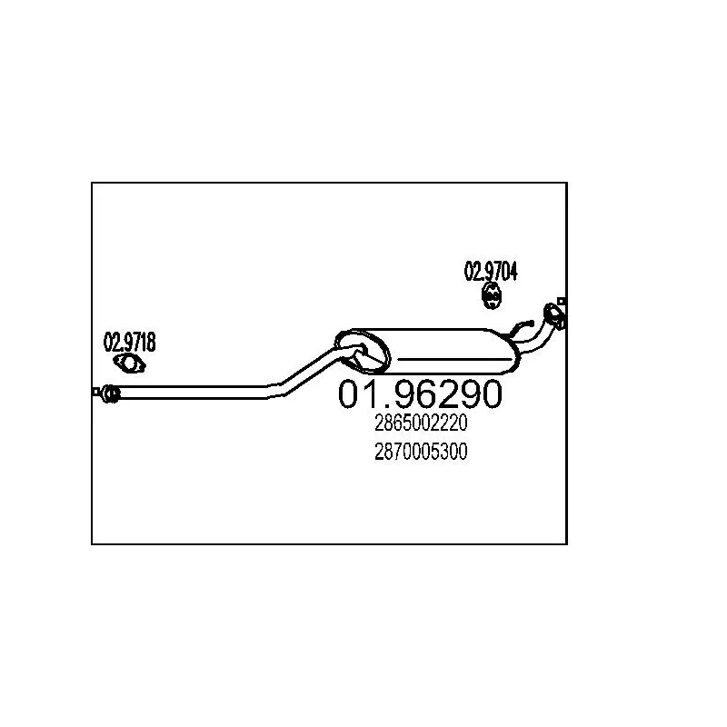 Silencieux arrière MTS 01.96290