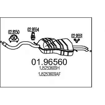 Silencieux arrière MTS