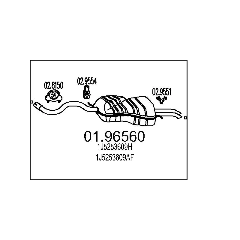 Silencieux arrière MTS 01.96560