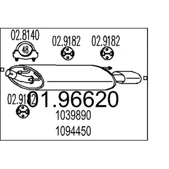 Silencieux arrière MTS