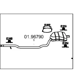 Silencieux arrière MTS