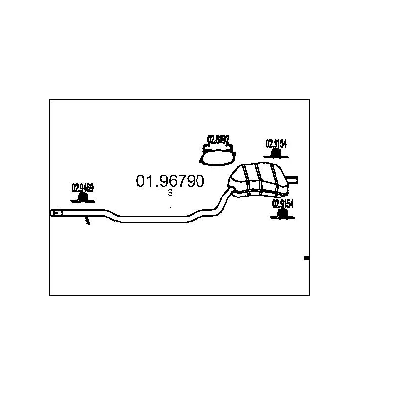 Silencieux arrière MTS 01.96790