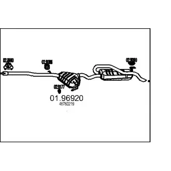 Silencieux arrière MTS