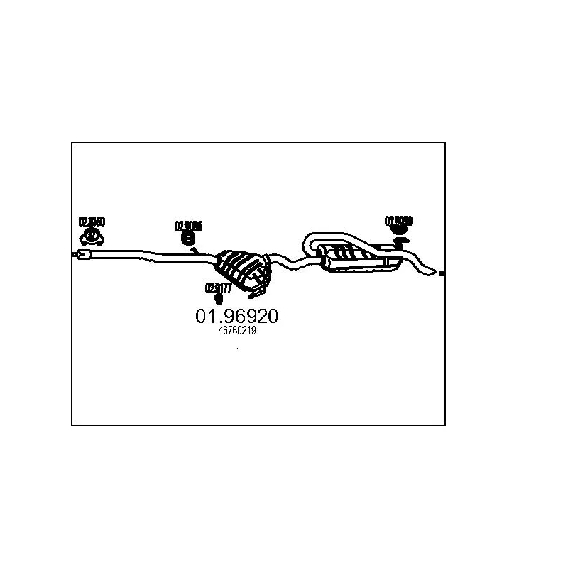Silencieux arrière MTS 01.96920