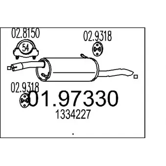 Silencieux arrière MTS