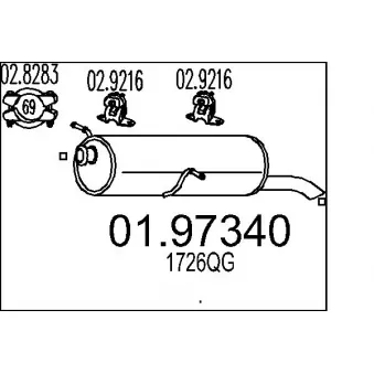 Silencieux arrière MTS