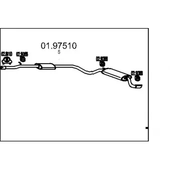 Silencieux arrière MTS