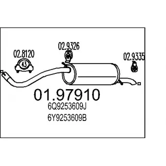 Silencieux arrière MTS