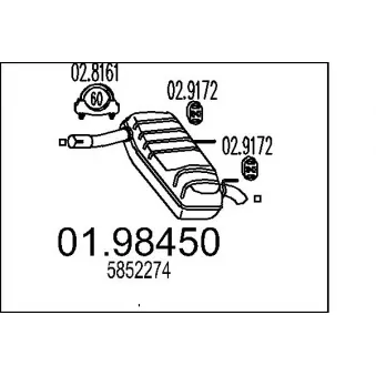 Silencieux arrière MTS