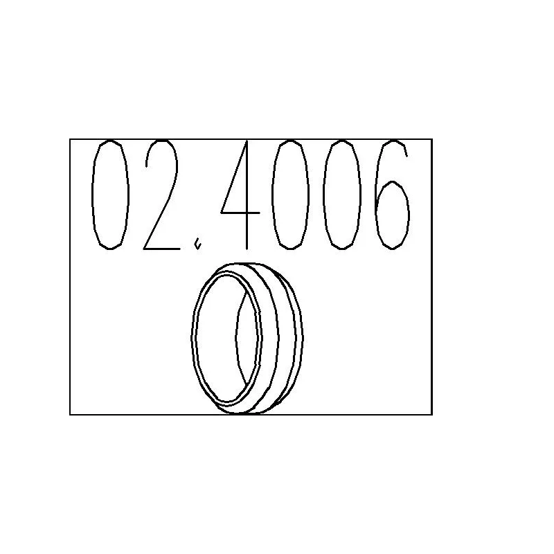 Bague d'étanchéité, tuyau d'échappement MTS 02.4006
