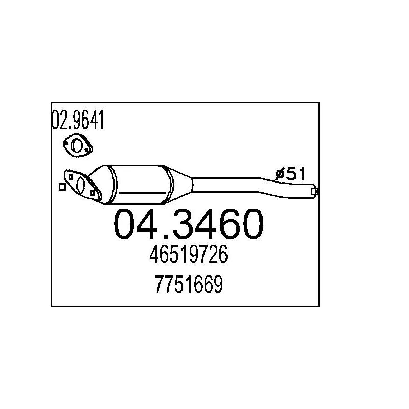 Catalyseur MTS 04.3460