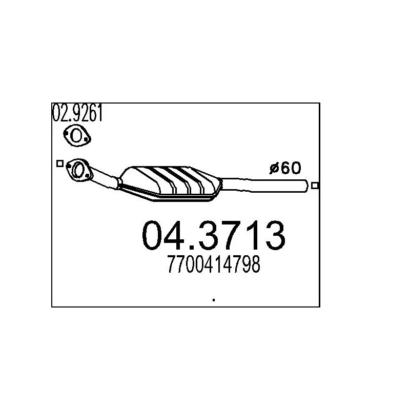 Catalyseur MTS 04.3713