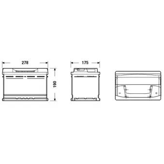 Batterie de démarrage CENTRA CB740