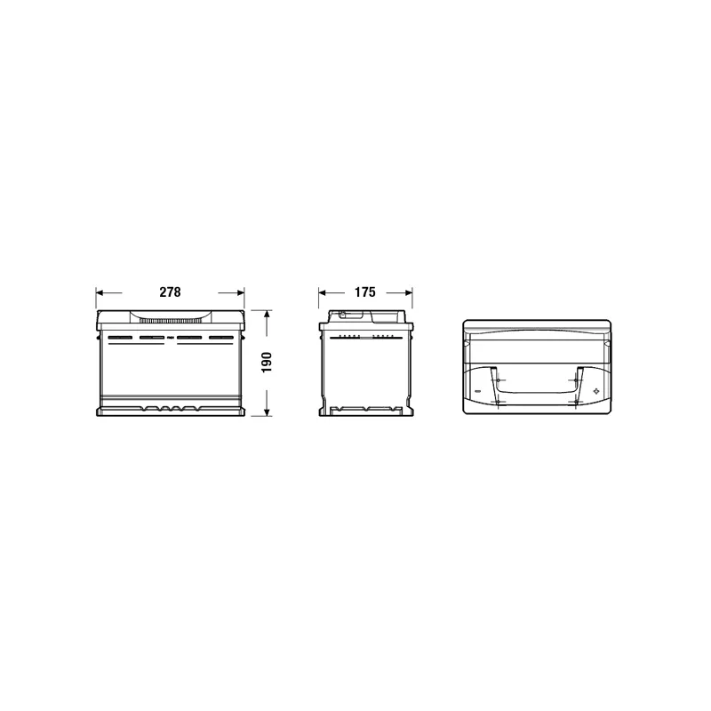 Batterie de démarrage CENTRA CB740