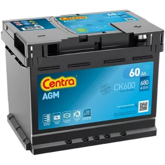 Batterie de démarrage CENTRA CK600