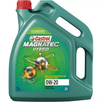 Huile moteur 0W-20 MAGNATEC Hybrid – 5L CASTROL