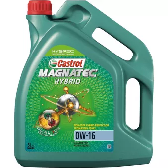 Huile moteur 0W-16 MAGNATEC Hybrid – 5L CASTROL