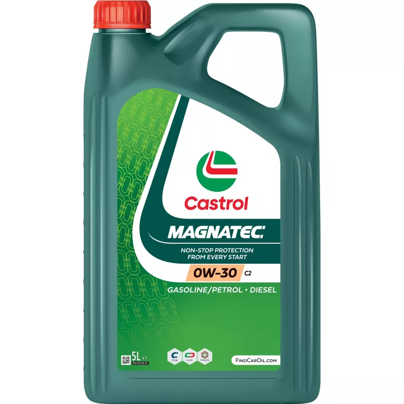 Huile moteur 0W-30 MAGNATEC C2 – 5L CASTROL 15F6BD