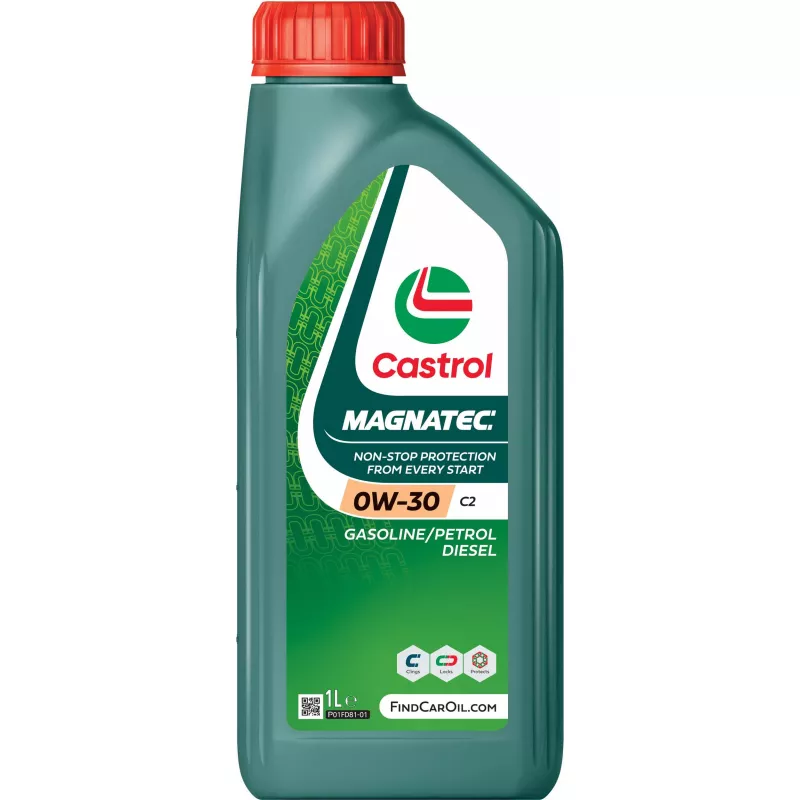 Huile moteur 0W-30 MAGNATEC C2 – 1L CASTROL 15F6BF