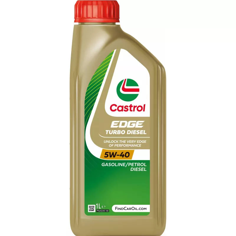 Huile moteur 5W-40 EDGE TURBO DIESEL – 1L CASTROL 15F816