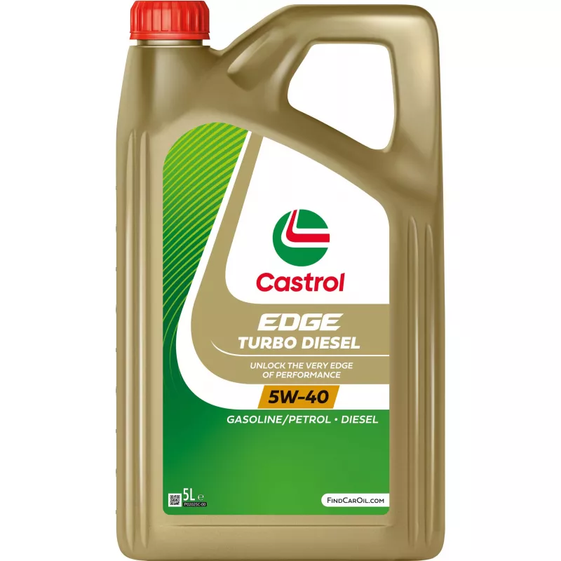 Huile moteur 5W-40 EDGE TURBO DIESEL – 5L CASTROL 15F81B
