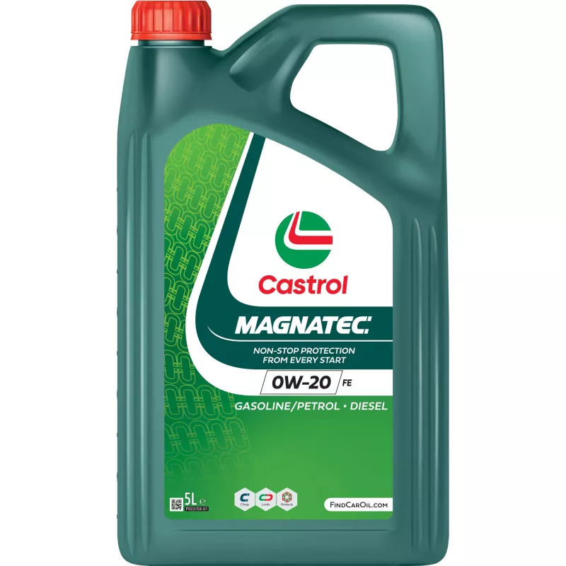 Huile moteur 0W-20 MAGNATEC FE – 5L CASTROL 1608A7